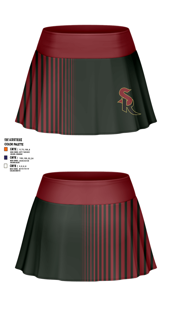 Skort, Shadow Ridge High School Badminton, Spirit Store, Teamtime, Team time, sublimation, custom sports apparel, team uniforms, spirit wear, spiritwear, sports uniforms, custom shirts, team store, custom team store, fundraiser sports, apparel fundraiser