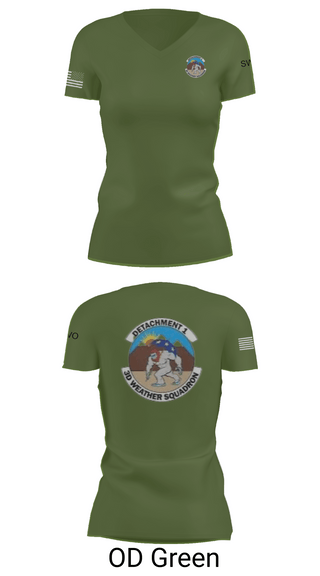 Womens Short Sleeve Vneck Shirt, Detachment 1, 3rd Combat Weather Sqd, Air Force, Teamtime, Team time, sublimation, custom sports apparel, team uniforms, spirit wear, spiritwear, sports uniforms, custom shirts, team store, custom team store, fundraiser sports, apparel fundraiser