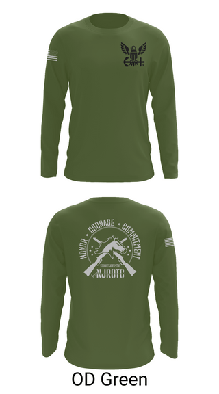 Long Sleeve Performance Shirt, Kennesaw Mountain NJROTC, Navy, Teamtime, Team time, sublimation, custom sports apparel, team uniforms, spirit wear, spiritwear, sports uniforms, custom shirts, team store, custom team store, fundraiser sports, apparel fundraiser