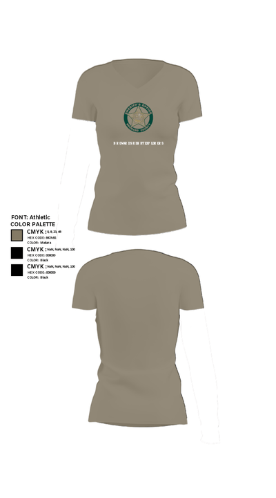 BROWARD SHERIFF EXPLORERS 82961941 Women's Short Sleeve V-neck Shirt - 61