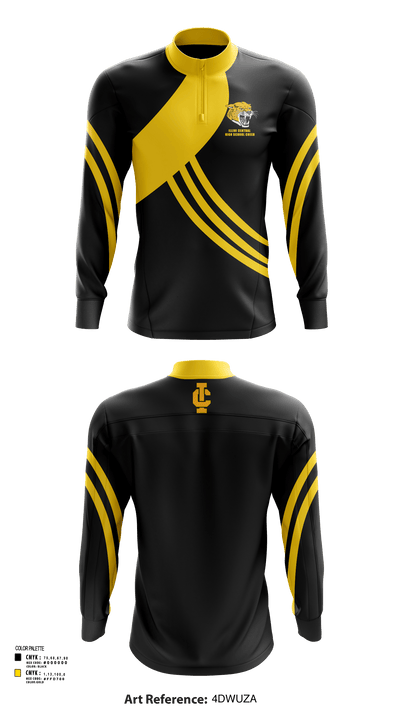Illini Central High School Cheer 31723902 Quarter Zip Jacket - 126