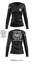2/43 ADA 6509323 Women's Long Sleeve V-neck Shirt - 107