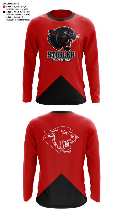 Long Sleeve Performance Shirt, Stigler Middle School Cheer, Cheer, Teamtime, Team time, sublimation, custom sports apparel, team uniforms, spirit wear, spiritwear, sports uniforms, custom shirts, team store, custom team store, fundraiser sports, apparel fundraiser