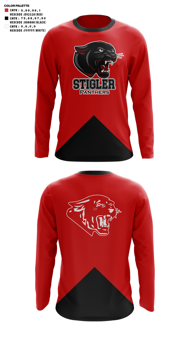 Long Sleeve Performance Shirt, Stigler Middle School Cheer, Cheer, Teamtime, Team time, sublimation, custom sports apparel, team uniforms, spirit wear, spiritwear, sports uniforms, custom shirts, team store, custom team store, fundraiser sports, apparel fundraiser