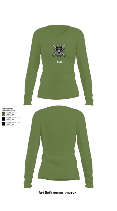 ALC 64458782 Women's Long Sleeve V-neck Shirt - 42