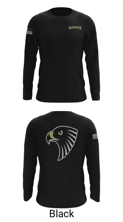 Hammond Academy Of Science & Tech Baseball 976805 Long Sleeve Performance Shirt - 11