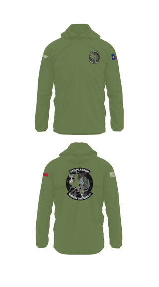 Windbreaker, 90th ASB B co 4Th Platoon, Army, Teamtime, Team time, sublimation, custom sports apparel, team uniforms, spirit wear, spiritwear, sports uniforms, custom shirts, team store, custom team store, fundraiser sports, apparel fundraiser
