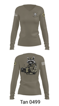 Node 66216 Bandwidth Bandits 75270738 Women's Long Sleeve V-neck Shirt - 77