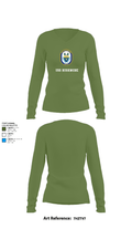 USS RUSHMORE 78932182 Women's Long Sleeve V-neck Shirt - 40