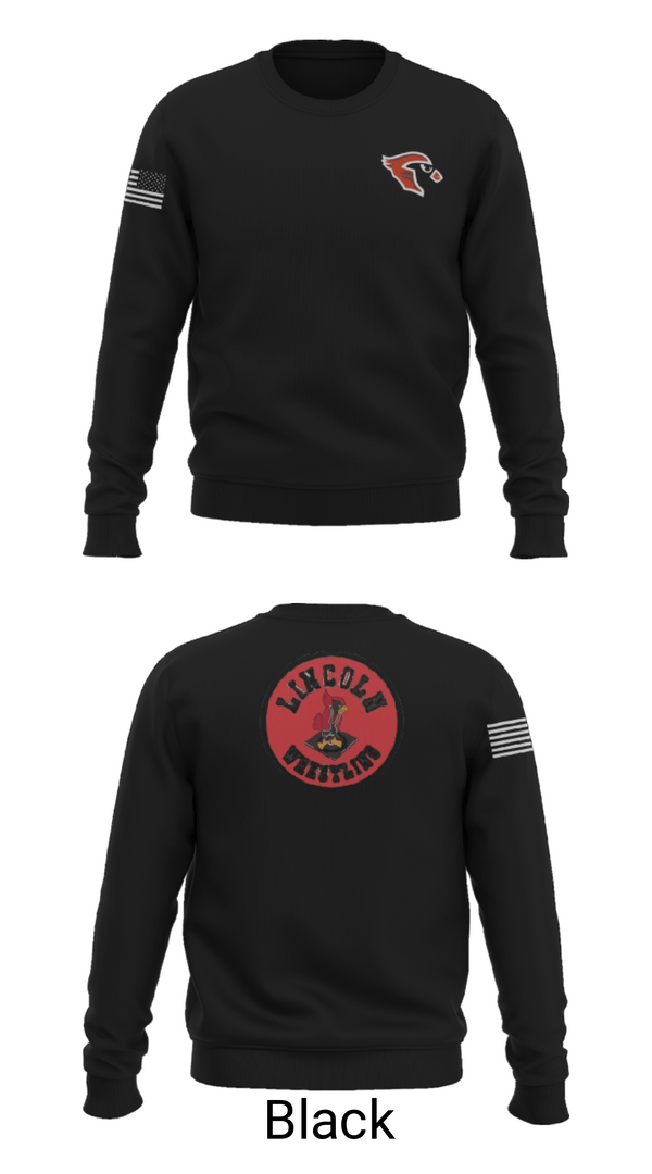 Crew Neck Sweatshirt, Lincoln High School Wrestling, Wrestling, Teamtime, Team time, sublimation, custom sports apparel, team uniforms, spirit wear, spiritwear, sports uniforms, custom shirts, team store, custom team store, fundraiser sports, apparel fundraiser