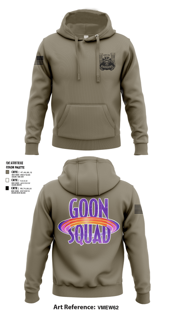 Hoodie, GOON SQUAD, Army, Teamtime, Team time, sublimation, custom sports apparel, team uniforms, spirit wear, spiritwear, sports uniforms, custom shirts, team store, custom team store, fundraiser sports, apparel fundraiser