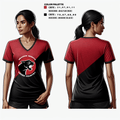 Meadow Heights R-2 High School Cross Country 94273495 Women's Short Sleeve V-neck Shirt - 4