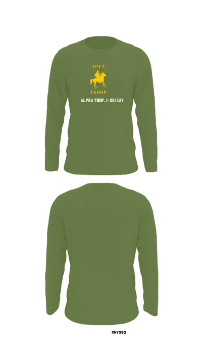 Alpha Troop, 1-221 CAV 34469039 Long Sleeve Performance Shirt - 50