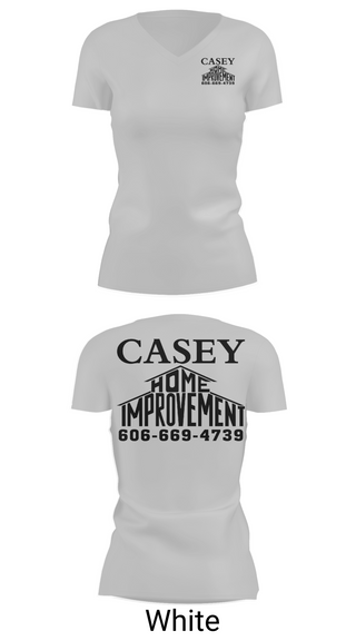 Womens Short Sleeve Vneck Shirt, Casey home improvement, , Teamtime, Team time, sublimation, custom sports apparel, team uniforms, spirit wear, spiritwear, sports uniforms, custom shirts, team store, custom team store, fundraiser sports, apparel fundraiser