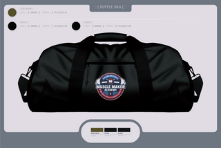 Duffle Bag, Muscle Maker Academy, Space Force, Teamtime, Team time, sublimation, custom sports apparel, team uniforms, spirit wear, spiritwear, sports uniforms, custom shirts, team store, custom team store, fundraiser sports, apparel fundraiser