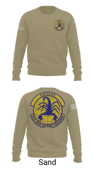 Crew Neck Sweatshirt, Safeside, Air Force, Teamtime, Team time, sublimation, custom sports apparel, team uniforms, spirit wear, spiritwear, sports uniforms, custom shirts, team store, custom team store, fundraiser sports, apparel fundraiser