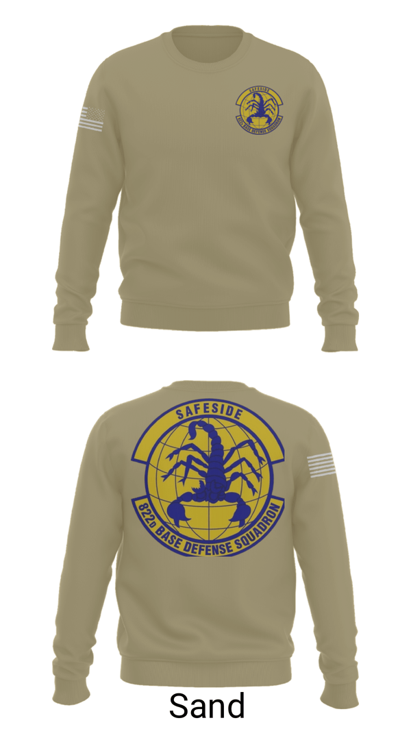 Crew Neck Sweatshirt, Safeside, Air Force, Teamtime, Team time, sublimation, custom sports apparel, team uniforms, spirit wear, spiritwear, sports uniforms, custom shirts, team store, custom team store, fundraiser sports, apparel fundraiser