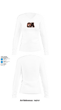 Oliver Ames High School Wrestling 5385977 Women's Long Sleeve V-neck Shirt - 15