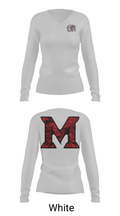 Mcloud High School Cheer 90191621 Women's Long Sleeve V-neck Shirt - 16