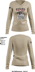3/2CR Killer Troop 6220684 Women's Long Sleeve V-neck Shirt - 1
