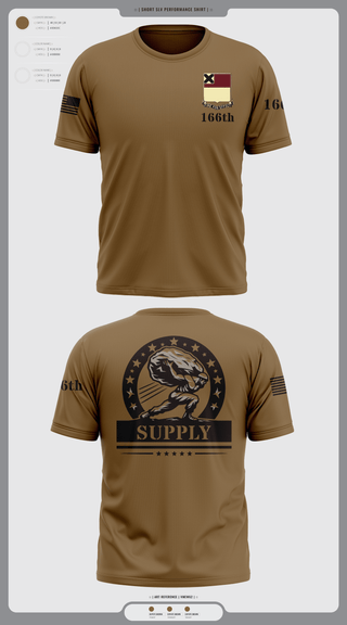 Short Sleeve Performance Shirt, HHD 166th Regiment, Army, Teamtime, Team time, sublimation, custom sports apparel, team uniforms, spirit wear, spiritwear, sports uniforms, custom shirts, team store, custom team store, fundraiser sports, apparel fundraiser