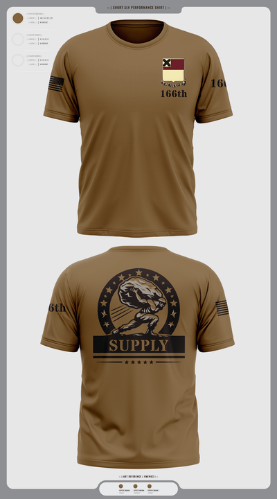 HHD 166th Regiment 4853273 Short Sleeve Performance Shirt - 97