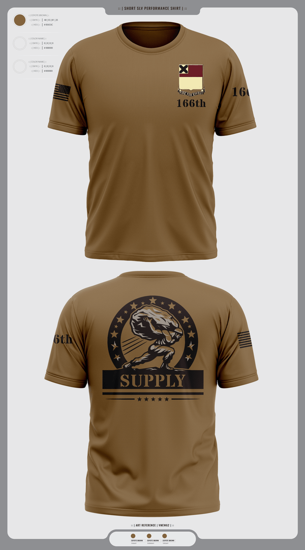 Short Sleeve Performance Shirt, HHD 166th Regiment, Army, Teamtime, Team time, sublimation, custom sports apparel, team uniforms, spirit wear, spiritwear, sports uniforms, custom shirts, team store, custom team store, fundraiser sports, apparel fundraiser