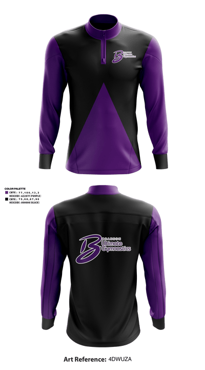 Branson Ultimate Gymnastics 57002260 Quarter Zip Jacket - 41