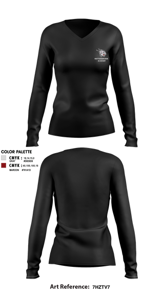 Womens Long Sleeve Vneck Shirt, Mattanawcook Academy Wrestling, Wrestling, Teamtime, Team time, sublimation, custom sports apparel, team uniforms, spirit wear, spiritwear, sports uniforms, custom shirts, team store, custom team store, fundraiser sports, apparel fundraiser