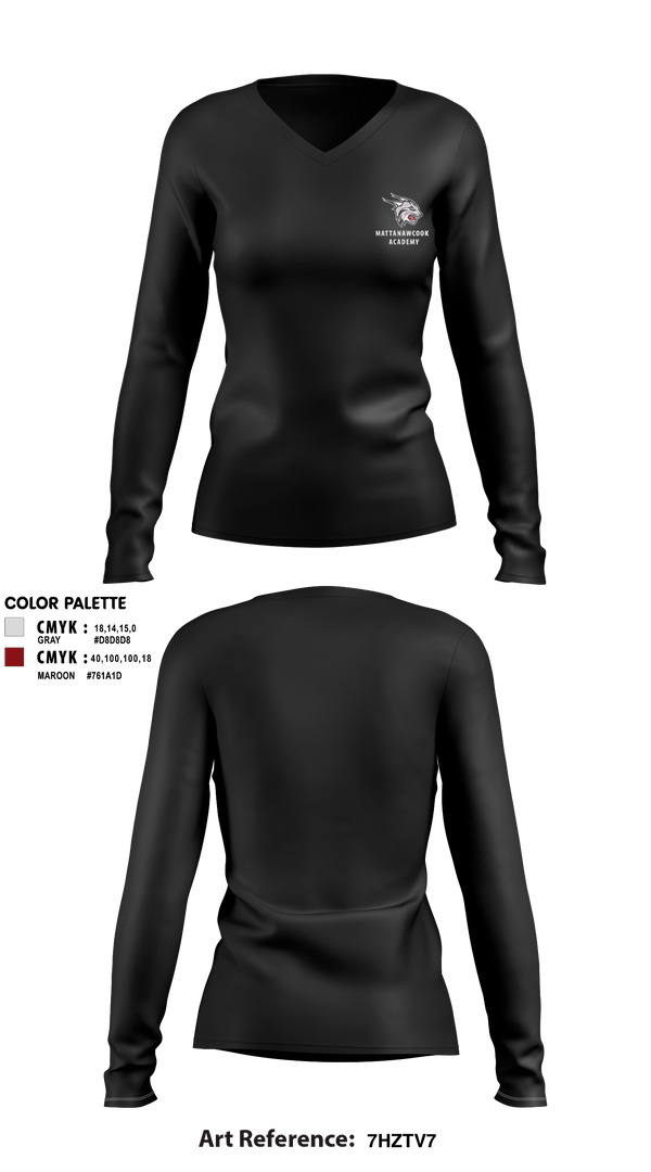 Womens Long Sleeve Vneck Shirt, Mattanawcook Academy Wrestling, Wrestling, Teamtime, Team time, sublimation, custom sports apparel, team uniforms, spirit wear, spiritwear, sports uniforms, custom shirts, team store, custom team store, fundraiser sports, apparel fundraiser