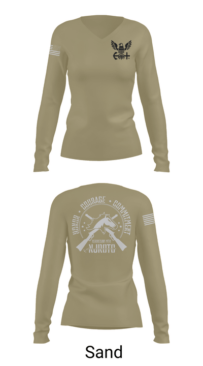 Kennesaw Mountain NJROTC 60987688 Women's Long Sleeve V-neck Shirt - 92