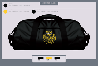 Duffle Bag, PeReZ Tattoos, , Teamtime, Team time, sublimation, custom sports apparel, team uniforms, spirit wear, spiritwear, sports uniforms, custom shirts, team store, custom team store, fundraiser sports, apparel fundraiser