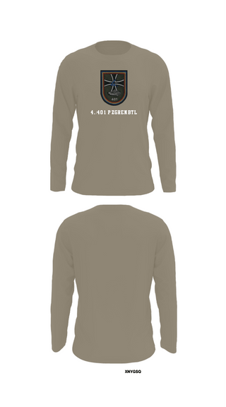 Long Sleeve Performance Shirt, 4./401 PzGrenBtl, Army, Teamtime, Team time, sublimation, custom sports apparel, team uniforms, spirit wear, spiritwear, sports uniforms, custom shirts, team store, custom team store, fundraiser sports, apparel fundraiser