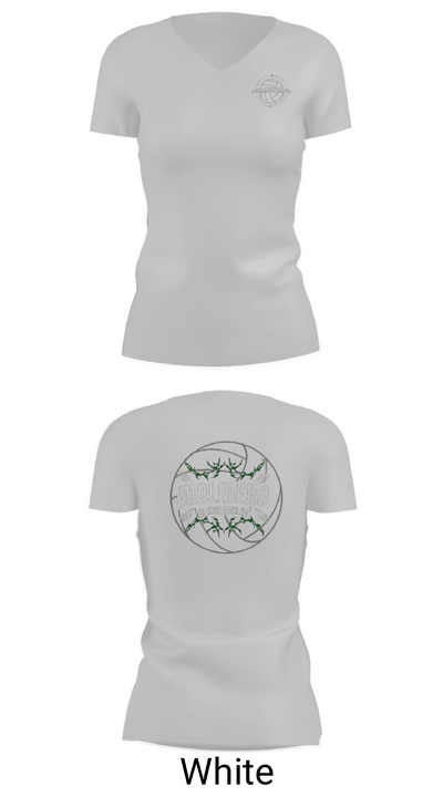Alisal High School 67921649 Women's Short Sleeve V-neck Shirt - 10