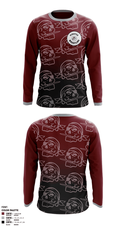 Braden River High School Wrestling 19591085 Long Sleeve Rash Guard Shirt - 2