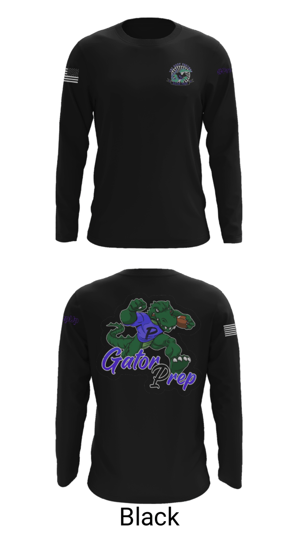 Long Sleeve Performance Shirt, Gator Prep, Football, Teamtime, Team time, sublimation, custom sports apparel, team uniforms, spirit wear, spiritwear, sports uniforms, custom shirts, team store, custom team store, fundraiser sports, apparel fundraiser