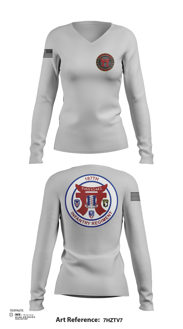 Womens Long Sleeve Vneck Shirt, , Army, Teamtime, Team time, sublimation, custom sports apparel, team uniforms, spirit wear, spiritwear, sports uniforms, custom shirts, team store, custom team store, fundraiser sports, apparel fundraiser