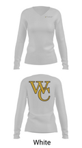 Woodford County High School Golf 78348992 Women's Long Sleeve V-neck Shirt - 16