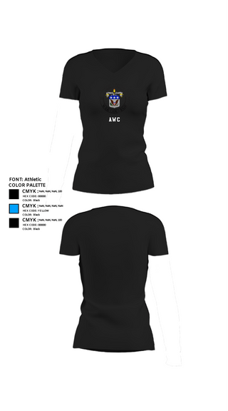 Women's Short Sleeve Vneck Shirt, AWC, , Teamtime, Team time, sublimation, custom sports apparel, team uniforms, spirit wear, spiritwear, sports uniforms, custom shirts, team store, custom team store, fundraiser sports, apparel fundraiser