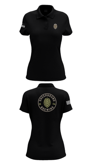 Womens Short Sleeve Performance Polo, Sheephound Brewing, , Teamtime, Team time, sublimation, custom sports apparel, team uniforms, spirit wear, spiritwear, sports uniforms, custom shirts, team store, custom team store, fundraiser sports, apparel fundraiser