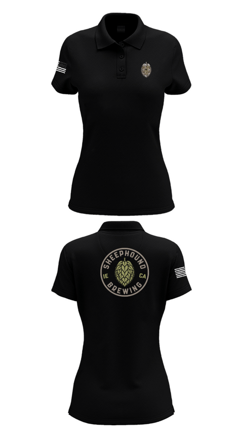 Womens Short Sleeve Performance Polo, Sheephound Brewing, , Teamtime, Team time, sublimation, custom sports apparel, team uniforms, spirit wear, spiritwear, sports uniforms, custom shirts, team store, custom team store, fundraiser sports, apparel fundraiser