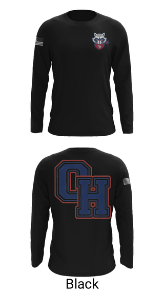 Long Sleeve Performance Shirt, Oak Hill High School, Spirit Store, Teamtime, Team time, sublimation, custom sports apparel, team uniforms, spirit wear, spiritwear, sports uniforms, custom shirts, team store, custom team store, fundraiser sports, apparel fundraiser