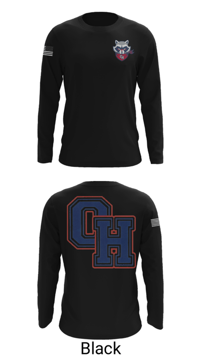 Oak Hill High School 95566271 Long Sleeve Performance Shirt - 26