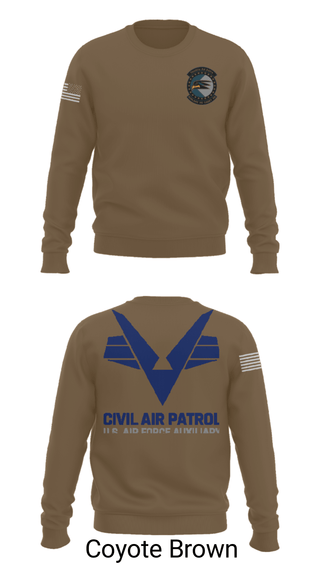 Crew Neck Sweatshirt, Sunlake High School Cadet Squadron, Air Force, Teamtime, Team time, sublimation, custom sports apparel, team uniforms, spirit wear, spiritwear, sports uniforms, custom shirts, team store, custom team store, fundraiser sports, apparel fundraiser