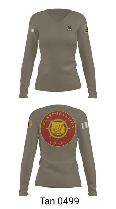 189th Transportation Company 46520683 Women's Long Sleeve V-neck Shirt - 39