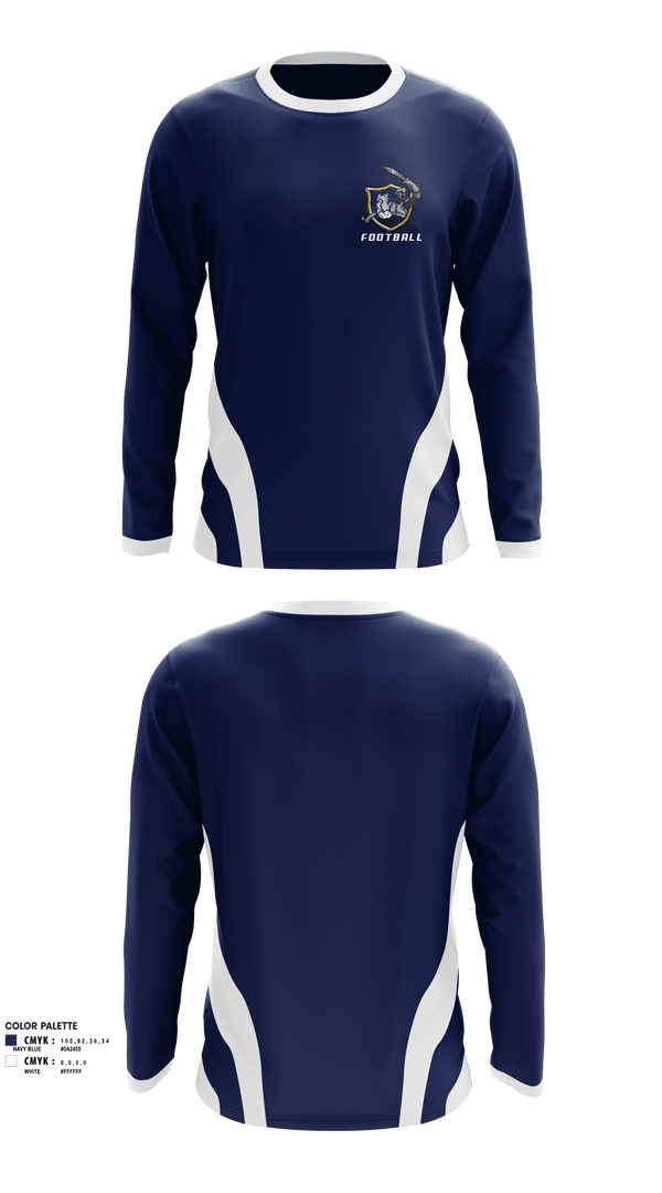 Long Sleeve Performance Shirt, Somerset Berkley Regional High School Football, Football, Teamtime, Team time, sublimation, custom sports apparel, team uniforms, spirit wear, spiritwear, sports uniforms, custom shirts, team store, custom team store, fundraiser sports, apparel fundraiser
