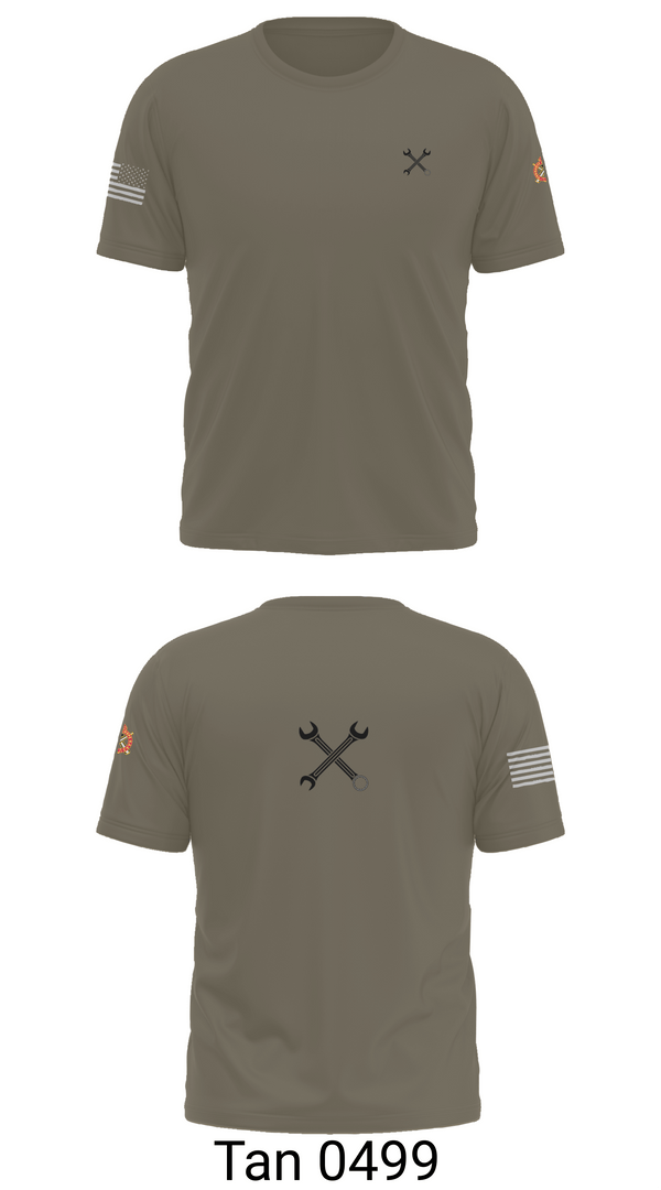 Old School Cotton Feel Shirt, B CO 2-12 CAV, Army, Teamtime, Team time, sublimation, custom sports apparel, team uniforms, spirit wear, spiritwear, sports uniforms, custom shirts, team store, custom team store, fundraiser sports, apparel fundraiser