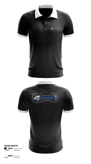 Short Sleeve Performance Polo, 4 CORNERS WHEELS AND TIRES, , Teamtime, Team time, sublimation, custom sports apparel, team uniforms, spirit wear, spiritwear, sports uniforms, custom shirts, team store, custom team store, fundraiser sports, apparel fundraiser