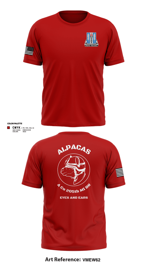 Short Sleeve Performance Shirt, HHD, 205th MI BN, Army, Teamtime, Team time, sublimation, custom sports apparel, team uniforms, spirit wear, spiritwear, sports uniforms, custom shirts, team store, custom team store, fundraiser sports, apparel fundraiser