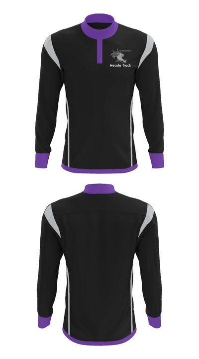 Meade High School Track 444243 Quarter Zip Jacket - 37